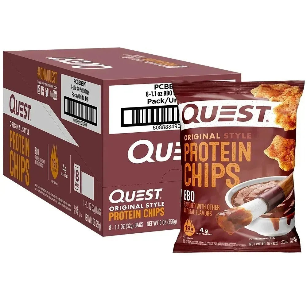 Quest Nutrition Nacho Cheese Tortilla Style Protein Chips, High protein, Gluten Free